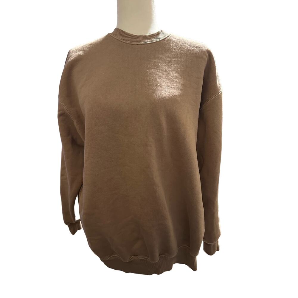 Wilfred Free Cozy Boyfriend Sweatshirt, Taupe, Women's Size Small